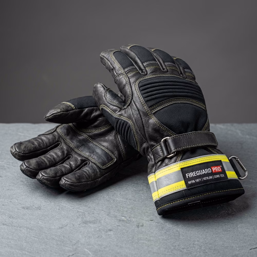 Guantes de Bombero — Kevlar y Cuero
